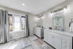 Bathroom with double vanity